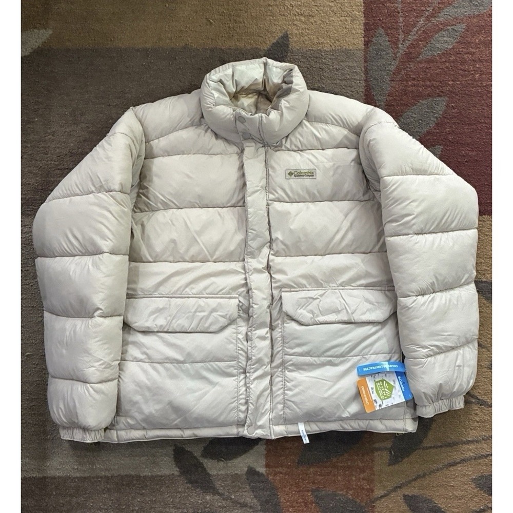 *NEW Men's MEDIUM Columbia Wallowa Mountain Omni Shield Reversible Puffer Jacket
